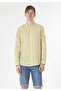 Regular Fit Shirt Neck Men's Yellow Long Sleeve Shirt - 4