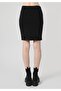Slim Fit Straight Women's Black Skirt - 2