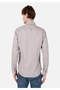 Slim Fit Shirt Neck Pocketless Plain Men's Beige Long Sleeve Shirt - 2