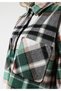 Regular Fit Shirt Neck Plaid Women's Green Long Sleeve Shirt - 5