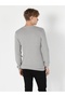 Slim Fit Grey Melange Men's Sweater CL1056031 - 2