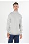 Men's Gray Stone Slim Fit Fisherman Sweater - Cl 1023624 - 3
