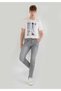 Slim Fit Low Waist Narrow Leg Men's Gray Jean Trousers