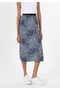 Midi Women's Blue Skirt Cl 1047893 - 4