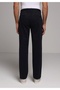 Regular Fit Mid Waist Straight Leg Pocketed Men's Navy Blue Trousers - 2