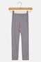 Toddlers Girl Embroidered Logo Pull On Leggings, Grey - 2