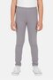 Toddlers Girl Embroidered Logo Pull On Leggings, Grey