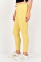 Women Tapered Fit Solid Chino Pants, Mustard - 2