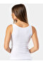 Women's Strappy Lycra Camisole Cotton Undershirt 953/White - 4