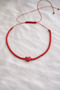 Heart Glass Beaded Adjustable Red Necklace - 3