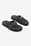 Women's Genuine Leather Flip-Flops Casual Slippers Tarkin Black - 5