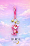 Pink Panther 3D Silicone Keychain - Cute Model with Basketball Player Figure