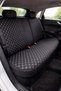 Anti-Sweat Car Cushion Set - Practical Installation - Seat Protection Cover - (with Pockets) 7 Pieces - Black-Grey - 2