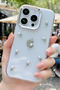 Case for iPhone 15 Pro Case Airbag Design Silvery Transparent Pole Cover