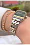 Brand Yellow Silver Color Steel Band Women's Wrist Watch - Bracelet Gift - 4