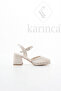 Pearl Design Bridal Shoes - Comfortable Platform K Block Heel Wedding Dress Shoes - Pearl Design 7-9999 - 3