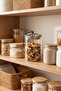 650 ml Borosilicate Glass Airtight White Fabric Covered Jar with Bamboo Lids, Diameter: 8 Cm, H: 18 cm - 5