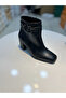 Serrace Buckle Detailed Chunky Sole Stylish Women's Boots - 3