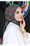 وشاح قطني ناعم بنمط زهور صغيرة باللون الفوشيا