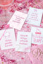 Bachelorette Party Coquette Motto Cards 16 Pieces Bride to Be Bride before Wedding - 3