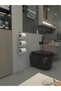 3 Layers Adhesive Toilet Paper Holder Holder Hanger Matte Black Metal Toilet Paper Holder - 2