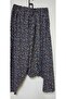Women's Patterned Baggy Trousers with Pockets and Elastic Waist - 2