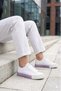 ® |   Women's Sneaker Summer Linen White-Lilac Sports Shoes - 2