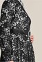 Collar Bead Embroidered Lace Dress 40630 - 4