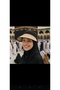 Women's Sunscreen Straw Visor Hat - Back Adjustable - 2