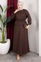 New Season Allerli Hijab Set with Skirt - Brown