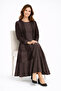 Women's Middle-Aged Patterned Mother's Combed Cotton Dress 4315 - 4