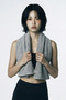 100% Cotton Gray Sports Athlete Towel Sweat Absorbent Soft Towel for Fitness Training Gym Boxing 30X100