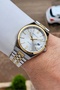 Gold Silver Color 40 mm Men's Wristwatch - 3