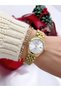 Steel Cord Roman Numbers Women's Wristwatch 3 Atm Waterproof with 2 Years Warranty - 6