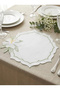 Placemat Supla Presentation Napkins with Lily Embroidery for 2 Persons - 4 Piece Spring Series with Gift - 2