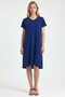 Women's Cobalt blue Knitted Viscon Dress