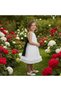 Girl's Evening Dress with Bow Detail on the Back - 3