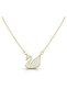 Swan Necklace Gold Steel |   Swan Figured Women's Necklace |   Elegant Minimal Necklace