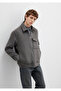 Wool Blend Gray Shirt Loose Fit / Relaxed Fit 0211804-80024 - 2