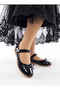 Girl's Ballerina Shoes with Mustache Bow