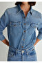 Blue Women's Denim Shirt - M 1210819 -87754 - 7