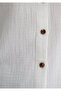 Textured Ecru Shirt Loose Fit / Loose Relaxed Cut 1210758 -70057 - 6
