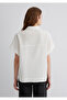 Textured Ecru Shirt Loose Fit / Loose Relaxed Cut 1210758 -70057 - 4