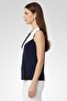 Women V-Neck Sleeveless Textured Top, Multicolor - 3