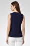 Women V-Neck Sleeveless Textured Top, Multicolor - 4