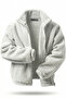 Men's Heat Thermal Underwear Outer Sherpa Autumn Winter Full Zip Plush Fleece Sweatshirt - 2