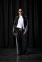 Men's Relaxed Fit Striped Sports Tracksuit Set Black - 3