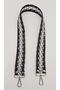 Ledi Wicker Weave Model Black and White Bag Handle with Silver Metal - 4