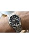 Men's Black Dial Silver Metal Band Calendar Wristwatch with 2 Year Warranty - 2