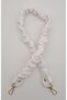 Angel Bag Accessory 70 cm Drawstring Model Artificial Leather White Color Bag Handle Light Gold Metal